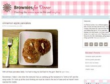 Tablet Screenshot of browniesfordinner.com
